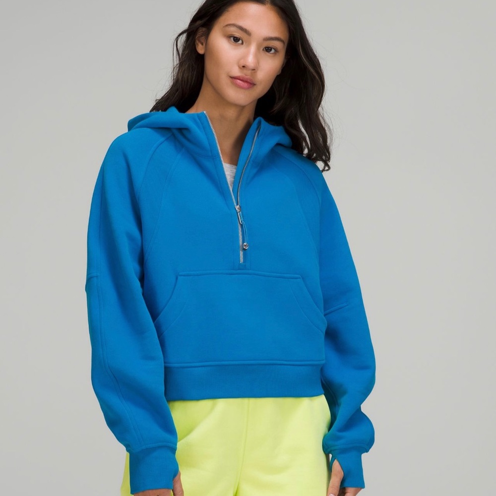Scuba Oversized Half-Zip Hoodie - XL/XXL - Poolside